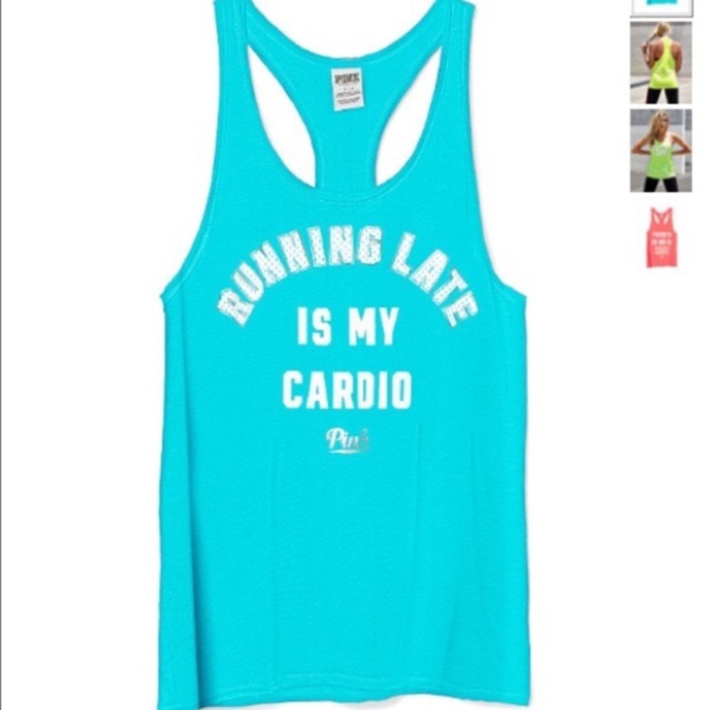 VS Pink Cardio Racerback Tank XS